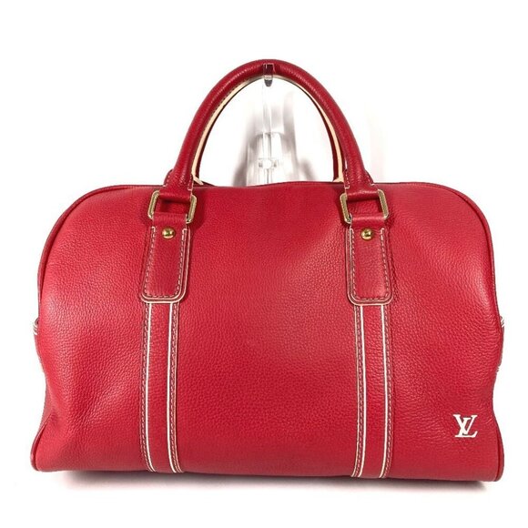 LOUIS VUITTON M95140 Cariole Hand Bag Shoulder Bag Leather Red - Picture 1 of 16